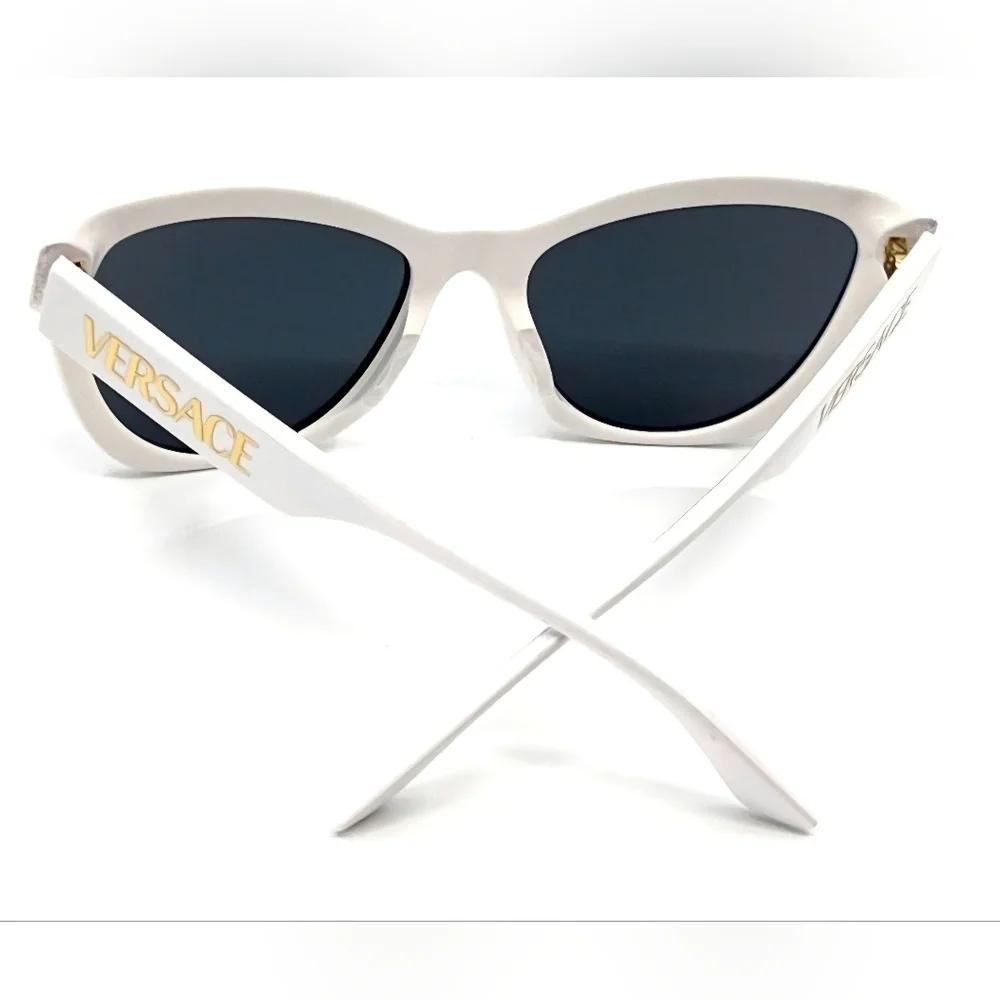 Versace VE 4417U 314/87 Women's White Cat Eye Sunglasses (NWOT)